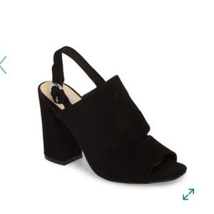 Chinese Laundry black suede heel